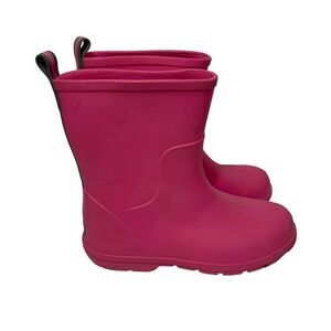 Totes Pink Pull On Rubber Rain Boots